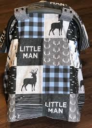 Excited To Share The Latest Addition To My Etsy Shop Baby Boy Car Seat Canopy Buffalo Plaid Deer Car Sea Baby Boy Car Seats Carseat Canopy Boy Carseat Cover