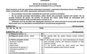 *modele simulare evaluare nationala bac 2021 2020 2019 2018 2017 2016 2015 2014 2013 2012 2011 2010 subiecte.edu.ro; Simulare Bac 2019 Baremele È™i Subiectele Integrale De La Simularea La InformaticÄƒ Chimie Biologie FizicÄƒ Geografie Filosofie LogicÄƒ Economie Psihologie È™i Sociologie