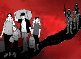 Desplazamiento interno: Millones de personas desplazadas debido al conflicto (Mezzadra, 2012).