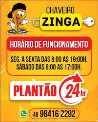 Chaveiro Zinga ingleses 24hrs