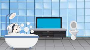 Cartoon teenager room classic style, with bed, table, mirror, window, sofa, plant spot and pictures on wall. Pin By Realdiscrace On Gacha Life 3 Bathroom Mirror Lighted Bathroom Mirror Vanity Mirror