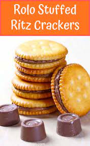 Easy Rolo Stuffed Ritz Crackers Maria S Kitchen Ritz Recipe Ritz Cracker Recipes Ritz Crackers