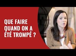 (je me trompe, tu te trompes, etc). Que Faire Quand On A Ete Trompe