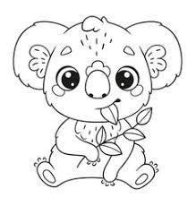 Discover our partner artists, thanks to whom we regularly offer new thematic printable adult coloring pages with various styles. Koala Coloring Page Vector Images Over 200