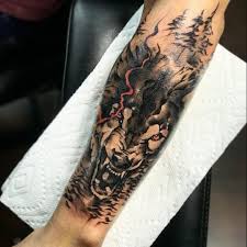 Faisal Al Lami On Instagram Mean Wolf Redeyes Tattoo Sal Only Seventhsealtattoo For Booking And Info Tattoo Sal13 G Tattoos Wolf Tattoo New Tattoos