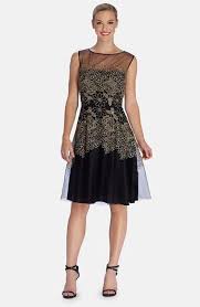 Tahari Embroidered Mesh Fit Flare Dress Nordstrom Fit N Flare Dress Fit Flare Dress Flare Dress