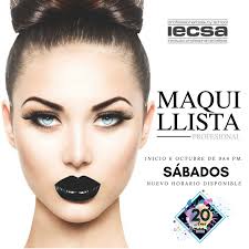 Nuevo horario disponible del Curso de Maquillista Profesional en horario de  Sábados de 9 a 4pm, para iniciar el 6 de octubre. Recuerda el descuento que  tenemos para todas las mujeres del