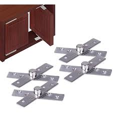 Gasea 4 Sets Charnieres A Pivot Pour Porte Cachee 360 Degres Rotatifs Porte Charnieres De Pivot D Axe Central En Acier Porte Cachee Inoxydable Acier Inoxydable