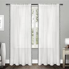 Pom pom curtains, 2 panels. 16 Unique Boho Curtains To Show Off Your Exoticism Homenish