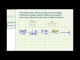 Ex Convert Feet Per Second To Miles Per Hour Youtube