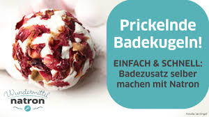 Indem sie diese beiden ingredienzien miteinander vermengen, entsteht die sprudelnde. Ab In Die Wanne Prickelnde Badekugeln Mit Natron Youtube