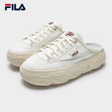 FILA CORE FASHION ORIGINALE Rock Mule Women Canvas Shoes (Black / Crea