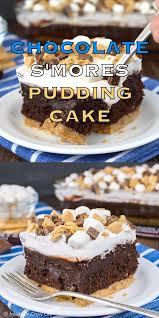 Chocolate S Mores Pudding Cake Video Desserts Dessert Recipes Food Videos Desserts