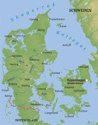 Kopenhagen (hauptstadt), århus, aalborg, odense und esbjerg. Karte Von Danemark Freeworldmaps Net