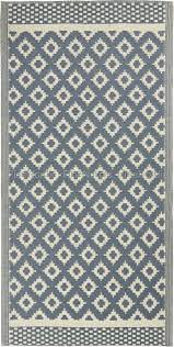 180 x 90 cm farbe: Ib Laursen Teppich Muster Recyclingplastik Blau 90 X 180 Cm