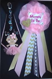 How To Make The Cutest Baby Shower Corsage Baby Shower Corsage Baby Shower Princess Baby Shower Gifts