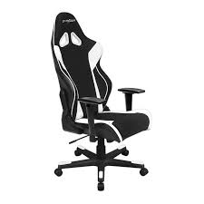 Dxracer Rw106nw Office Chair Game Chair Comfortable Chair Rocker Black And White Chairs Gaming Chair Black And White Chair Office Gaming Chair