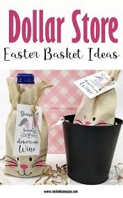 Decorate mason jars to make them look like easter animals, for example, chickens or rabbits. Dollar Tree Easter Baskets Michelle James Designs
