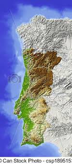 I video e la cartina. Portugal Shaded Relief Map Portugal Shaded Relief Map Surrounding Territory Greyed Out Colored According To Elevation Canstock