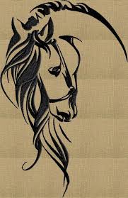 Check out these highly detailed and realistic pencil drawings. Graceful Horse Head Embroidery Design File Instant Download Exp Jef Vp3 Pes Dst Hus Formats 2 Sizes One Color In 2021 Horse Tattoo Design Easy Horse Drawing Horse Painting
