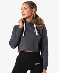 Maybe you would like to learn more about one of these? Crop Top Hoodie Graphite Wmn Shop Online At Icaniwill Uk