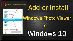 Install Windows Photo Viewer Photo Viewer Window Installation Installation