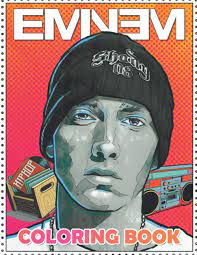 Color in this picture of rapper eminem and others with our library of online coloring pages. Eminem Coloring Book Coloring Book For All Fans Of Eminem With Fun Easy And Relaxing Design Book Star 9798694739597 Amazon Com Books