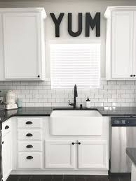 Black And White Farmhouse Kitchen Ideas Black White And Teal Kitchen Farmhouse Sink Source Lollipopsandlightsabers Black And White Kitchen Design Decor White Kitchen Design White Modern Kitchen