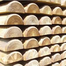 Demi Rondins Autoclave Piquet Bois Exterieur Rondin Bois Classe 4 Idea Bois Nicolas