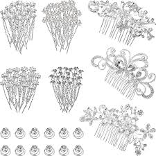 See our favorite ideas for your big day, below. 55 Pieces Wedding Bridal Hair Pins Crystal Pearl Hair Barrettes Flower Spiral Hair Clips Women Hair Side Comb For Brides Bridesmaids Buy Online In Bosnia And Herzegovina At Desertcart 149393406