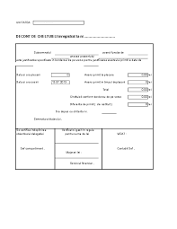 Decont de cheltuieli inregistrat la nr… pe verso pentru justificarea avansului primit la data de data si ora plecarii 0 avans primit la plecare 0.00 lei data si ora sosirii 13.07.2013 avans primit in timpul deplasarii 0 lei total 0.00 lei cheltuieli conform borderou de pe verso 0.00 lei. Decont Cheltuieli Excel Cu Formule Relia Aurelia Academia Edu