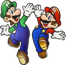 File Mlhighfive Png Super Mario Bros Mario And Luigi Super Mario Brothers