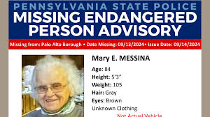 State Police Issue Missing Endangered Person Advisory for Palo Alto Woman -  Coal Region Canary