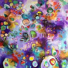 About Halfway Through This One I Questioned Whether I Should Even Be Painting I Thought It Was Shit I M Back On Track Now Rainbow Painting Artsale Artbu Bright Abstract Art Painting