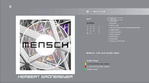Music video by herbert grönemeyer performing mensch. Herbert Gronemeyer Mensch Studio Heimkinoedition Pure Audio