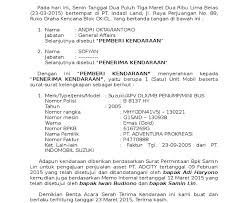 Selain surat yang perlu dibuat dan di cetak, kalian juga harus mempersiapkan syarat pengambilan bpkb motor atau mobil. 16 Contoh Surat Kuasa Serah Terima Kendaraan