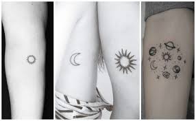 En muchas ocasiones se intenta representar a los dos aprovechando la forma cóncava de la luna en estado creciente o menguante para meter dentro al sol, quedando ambos unidos para formar un bonito diseño. Tatuajes De Soles Y Su Significado Que Iluminaran Tu Piel