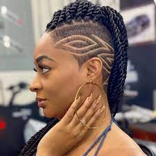 Afro Hairpin On Instagram Nairobinaturals Kenyansalon Nairobihair Nairobinatur Braids With Shaved Sides Hair Twist Styles Short Hair Designs