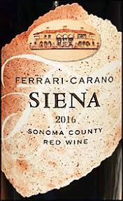 Ferrari carano cabernet sauvignon 2016. Ken S Wine Review Of 2016 Ferrari Carano Red Blends Or Varietals Siena
