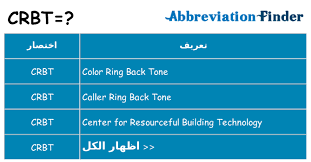 Maybe you would like to learn more about one of these? Ù…Ø§ Ù‡Ùˆ Crbt ØªØ¹Ø§Ø±ÙŠÙ Crbt Ø§Ù„Ø¨Ø§Ø­Ø« Ø¹Ù† Ø§Ø®ØªØµØ§Ø±