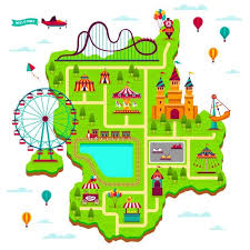 Bienvenido a la mejor tienda online de artículos de dibujos animados, estas en el lugar ideal, eres de los nuestros. Mapa Del Parque De Atracciones Esquema E Premium Vector Freepik Vector Coche Ninos Mapa Dibujos Anima Parque De Atracciones Parques Mapas Ilustrados