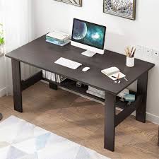 Amazonsmile Kangmoon Computer Home Office Desk Pc Laptop Notebook Study Writing Table Modern Simple In 2020 Computer Desks For Home Desktop Computer Desk Office Desk