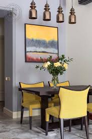 Lavender rooms have the ability to sweep you right off your feet and hone in a feeling of warmth and romance. 25 Cool Grey And Yellow Dining Rooms And Spaces Digsdigs