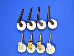 Antique Porcelain Caster Lot Of 4 Wheel Casters Vintage Furniture Parts  Repair | Ebay