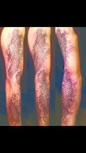 Arm Tattoo Skin Tear Tattoo Ripped Skin Tattoo Scroll Tattoos