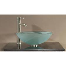 avanity tempered glass vessel sink