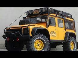 Traxxas trx4 land rover defender d110 camel trophyкатаем по песчаному берегу с прицепом. Youtube Land Rover Defender Land Rover Traxxas