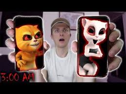 Do Not Call Talking Angela And Talking Ginger At 3 Am They Want To Play Hide And Seek Youtube My Talking Ginger Talk Ginger Evil Jester