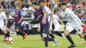 Messi y araújo anotaron para los azulgranas. Valencia 1 1 Barcelona Laliga 2018 19 Week 8 Result Report As Com