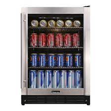 After buying this beverage refrigerator you are sure to have wine and other beverages stored at the appropriate temperature regardless of the air temperature in the room. Magic Chef Beverage 23 4 In 154 12 Oz Can Beverage Cooler Stainless Steel Hmbc58st The Home Depot
